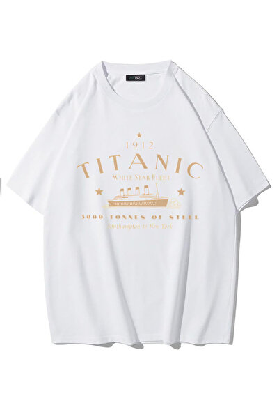 BRZ COLLECTION Unisex majica kratkih rukava "Titanic" (BELE)