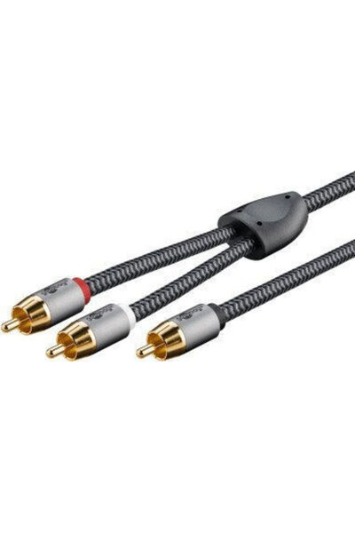 goobay Καλώδιο RCA αρσενικό 2μ (65300)