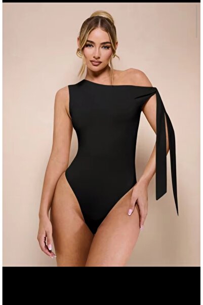 sayina Women's Asymmetrical Shoulder Tie Jumpsuit Blouse Swimsuit