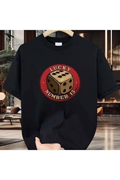 2mcup Lucky Number 13 Men'S T-Shirt Vintage Dice Pure, Premium Print, Durable...