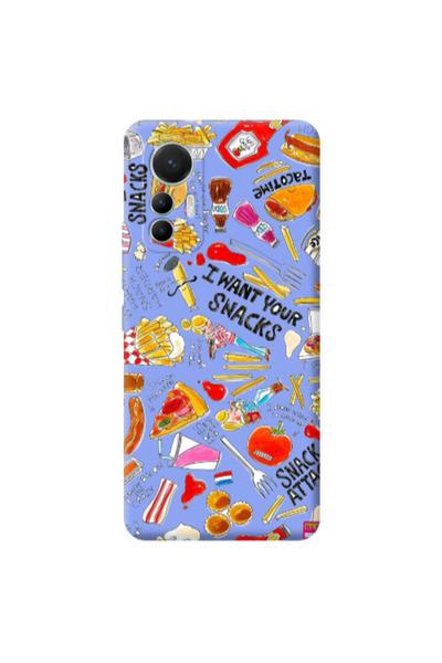 Other Xiaomi Mi 12 Lite Snack attack Light Purple Colored Silicone TPU Θήκη