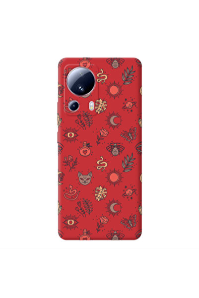 Other Xiaomi Mi 13 Lite Magic potion Red Colored Silicone TPU Θήκη