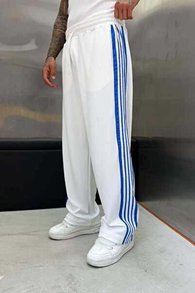 NOMARC Men's Sweatpants Oysho Colorful Striped Six White Oversize