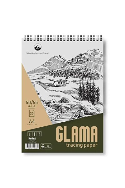 Art & Art Schoellershammer Glama Tracing Paper Pad Tracing Sketchbook 60 Gr A...
