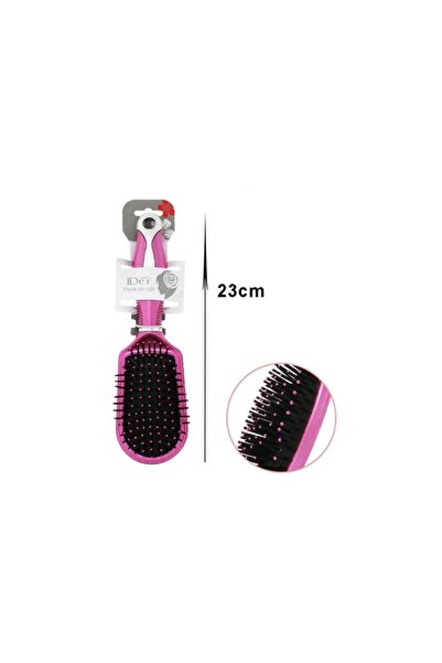 idei Rectangular brush with cushioning Pillow 23cm bicolor metallic pink and ...