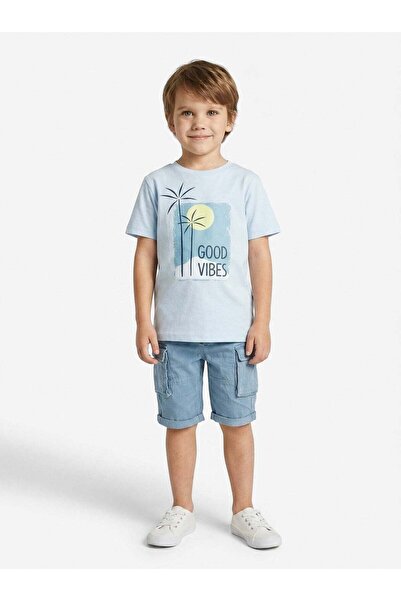 XO Kids Boy's 2-Piece Printed Summer Top and Bottom Set 4-8 Years 2628