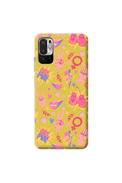 Other Xiaomi Redmi Note 10 Pro 5G Grl Pwr 2 Yellow Colored Silicone TPU Θήκη