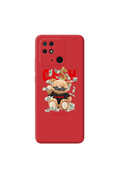 Other Xiaomi Redmi 10C Cash is king Red Colored Silicone TPU Θήκη