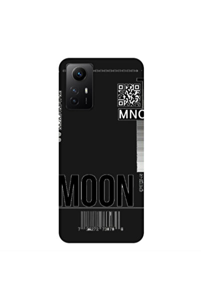 Other Xiaomi Redmi Note 12s A ticket to the moon Black Colored Silicone TPU Θήκη