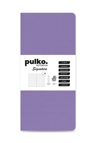 PULKO Notebook Signature Notepad, Tailor Stitching, 90Gr. Ivory, Plain, (0750...