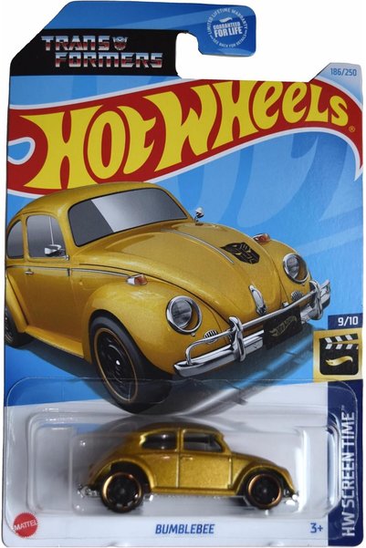 HOT WHEELS Bumblebee - Volkswagen Beetle (1/64) Transformers - Uzun Kartonet