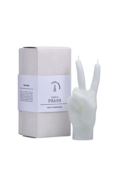 CANDLEHAND Lumânare decorativă Pace, - albă