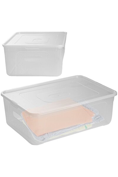 EDANTI Cutie de depozitare din plastic cu capac, Multibox, 39x26x20.5 cm, 20 L