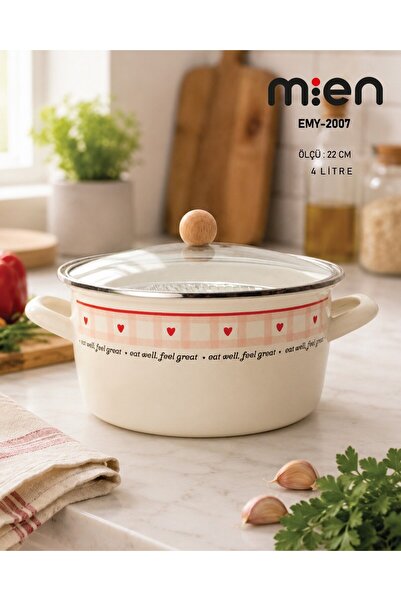 MİEN Cutie 22 cm Enamel Frying Pan