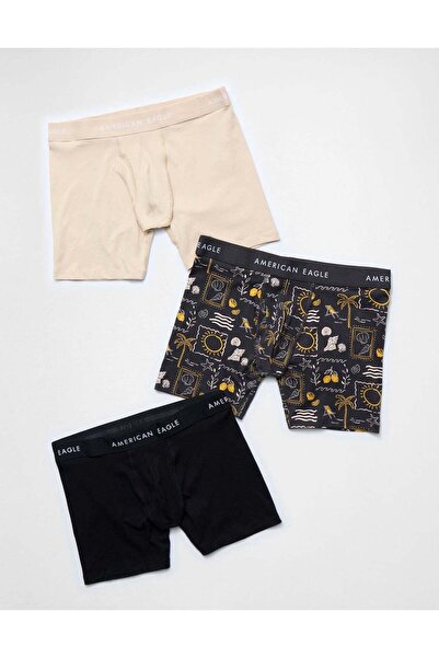AMERICAN EAGLE AEO Men's 6" Classic Boxer Brief 3-Pack