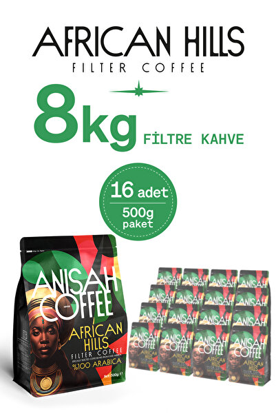 Anisah Coffee قهوة أفريقية هيلز مطحونة بالفلتر | 16x500 جرام