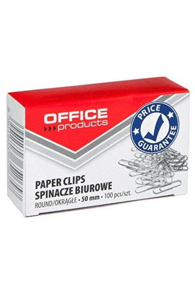 OFFICE products Metal paper clips 50mm, 100/box,