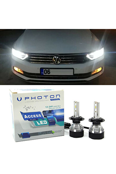 Photon Vw Passat B8 Led Xenon Kısa Far Ampulü H7 Access Yeni Seri Beyaz