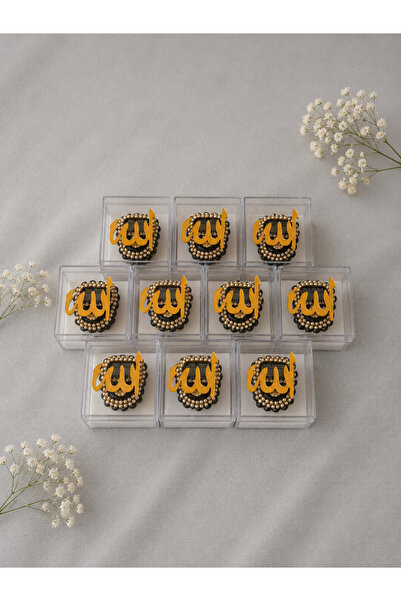 lifestyling Mika Boxed Stone Zikirmatik with the Word Allah, 10 Pieces