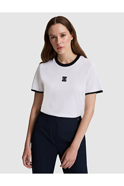Pierre Cardin White Regular Fit T-Shirt 50323601-Vr013
