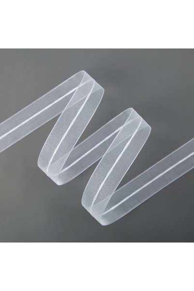 OEM Set 2 Panglici din organza Albe 2,5 cm 32m