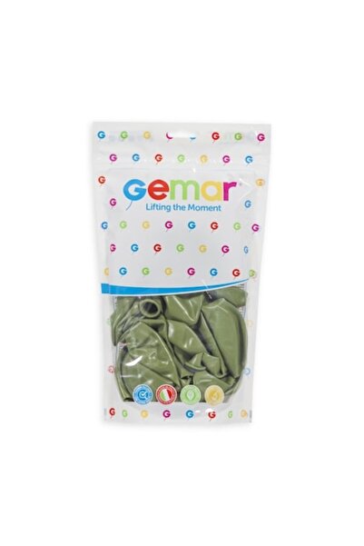 Gemar Set 100 baloane din latex, G 120, Oliva