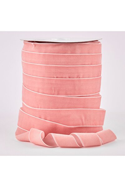 OEM Banda de Velur Catifea Roz 2.5 cm 45,72 m