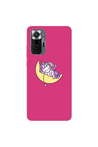Other Xiaomi Redmi Note 10 Pro 4G Sleeping horse Fuchsia Colored Silicone TPU...
