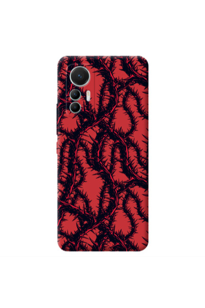 Other Xiaomi Mi 12 Lite Prickly ivy Red Colored Silicone TPU Θήκη