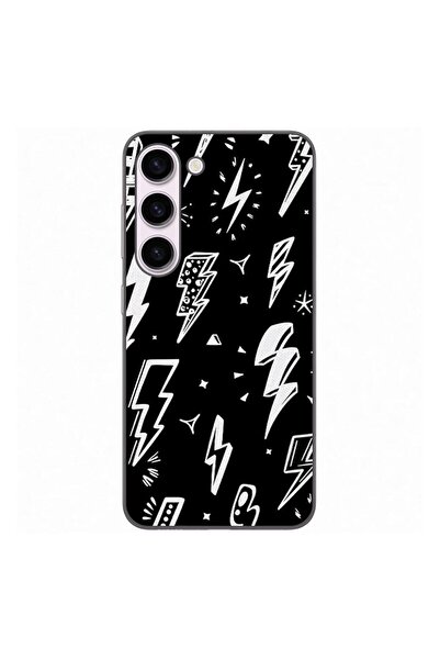 OEM Case compatible with Samsung Galaxy S23 Silicon Gel Tpu Lightnings Pattern