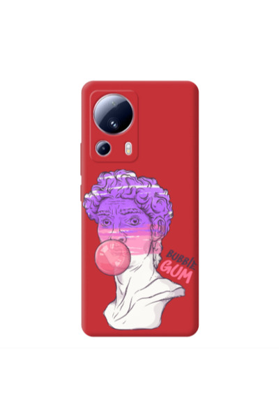 Other Xiaomi Mi 13 Lite Pin Bubble Red Colored Silicone TPU Θήκη