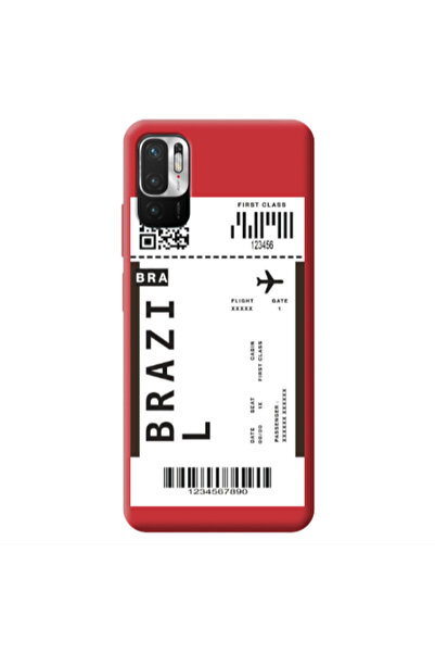 Other Xiaomi Redmi Note 10 Pro 5G Brazil BRA Red Colored Silicone TPU Θήκη
