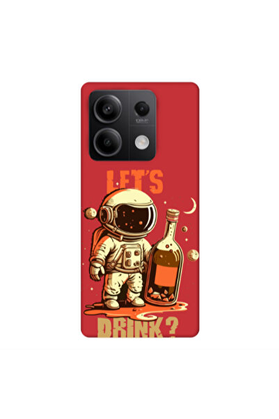 Other Xiaomi Redmi Note 13 5G Lets drink Red Colored Silicone TPU Θήκη