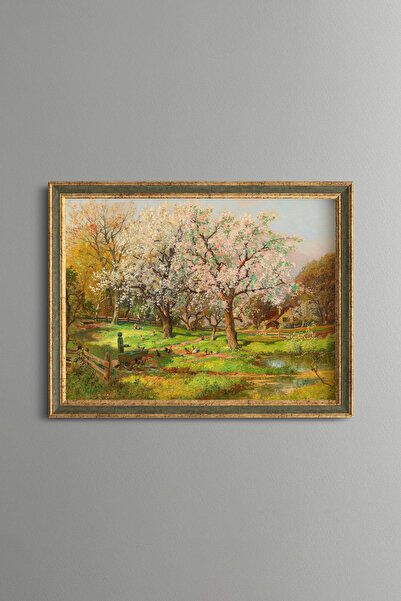 epiqart Country House Garden - Vintage Patterned Painting - Fine Model