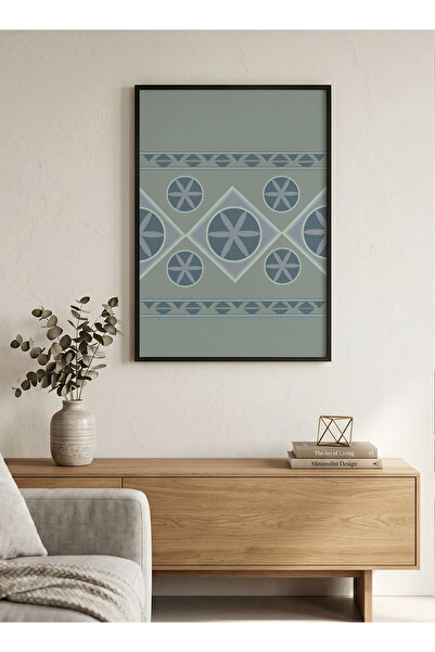 LOWHA Canvas Wall Art Stretched Over Wooden Frame with Black Floating Frame a...