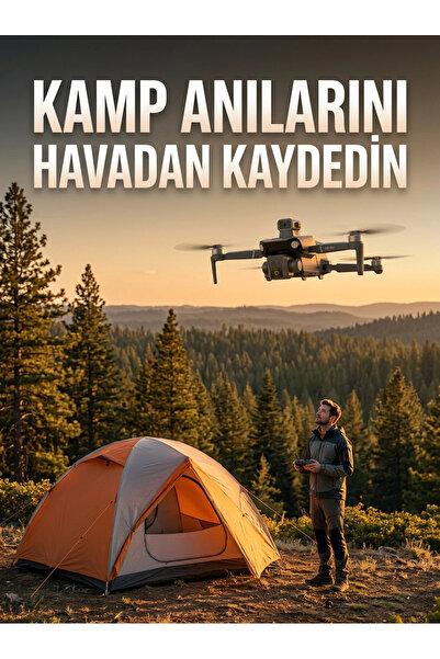 Genel Markalar Mey İthalat® GPS Destekli Katlanabilir Çift Kameralı Drone Ekr...