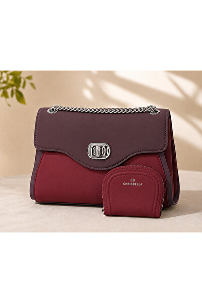 Chrisbella Genuine Leather Women's Shoulder Bag 28×19×10 cm | Matching Wallet...