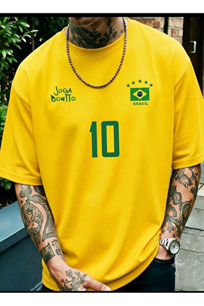 New Shine Brazil 10 Printed Oversize Cotton T-Shirt