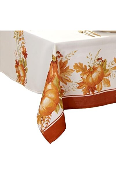 Yıldızan مفرش طاولة من atu shop Fashions Autumn Pumpkin Grove، مقاس 152 سم × ...