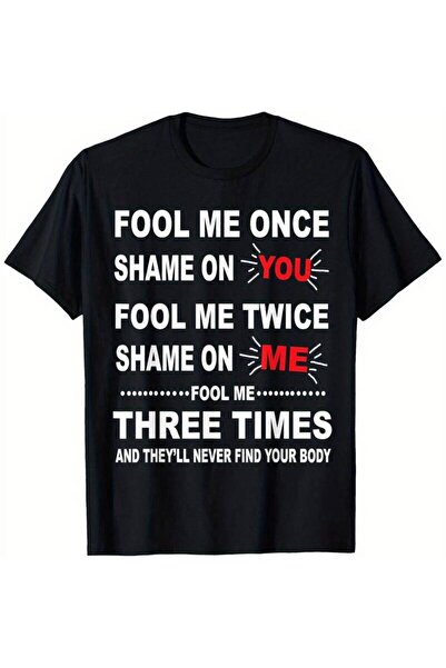 23 nisan تي شيرت بطبعة "Playful Attitude" - تصميم "Three Times He Lied To Me ...