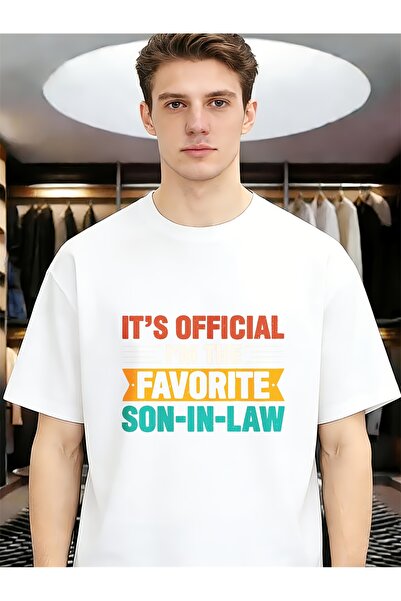 NOURAM It's Official Favorite Son-in-law Funny Unique Spring Summer Tees Men ...