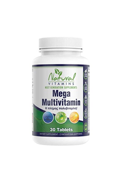 NATURAL VITAMINS Mega Multivitamin, 30tabs