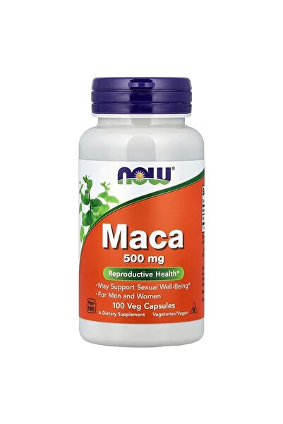 Now Maca 500 mg 100 Vegan Kapsül Peru Macası Bitkisel Takviye