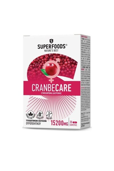 SUPERFOODS Cranbecare 15.200mg 30caps