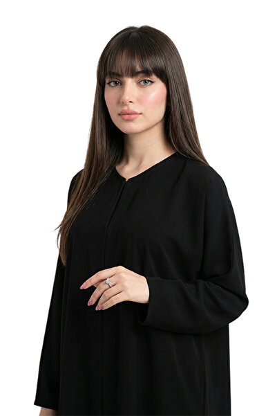 OSSAGI جريس OS373 |   عباءة حريرية سوداء فاخرة