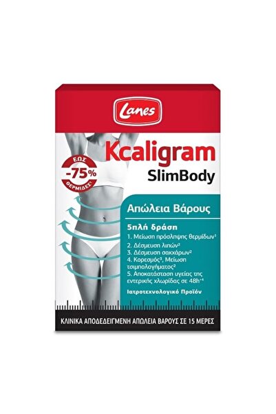 Lanes Kcaligram Slim Body Συμπλήρωμα Διατροφής για την Απώλεια Βάρους, 60caps