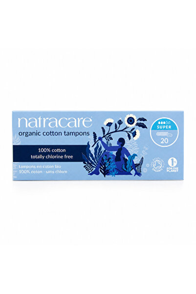 Natracare Tampoane din bumbac Super – 20 buc