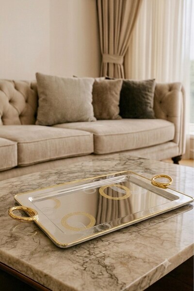 Gifts and More Hacı Ali Large Metal Tray 29 X 50 cm