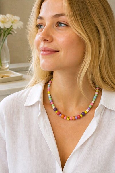 Monalisa Home Mixed Emoji Colorful Bead Necklace