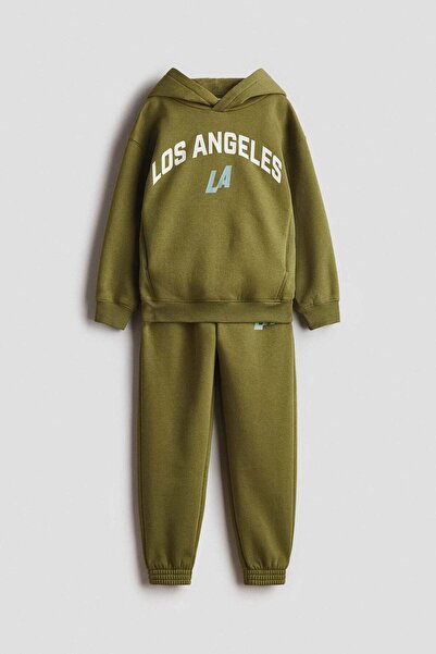 H&M 2-piece printed sweatshirt set